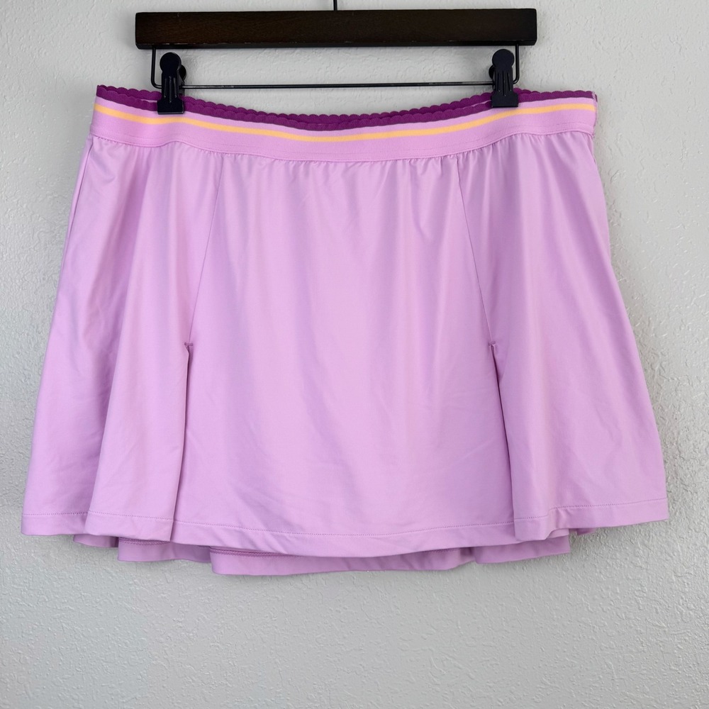 All In Motion Purple Scalloped Waist Athletic Skort XXL Tennis Golf Skirt